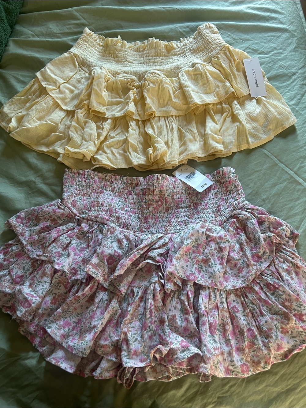 Lot of 2 No comment skirts.  Juniors large.  NWT